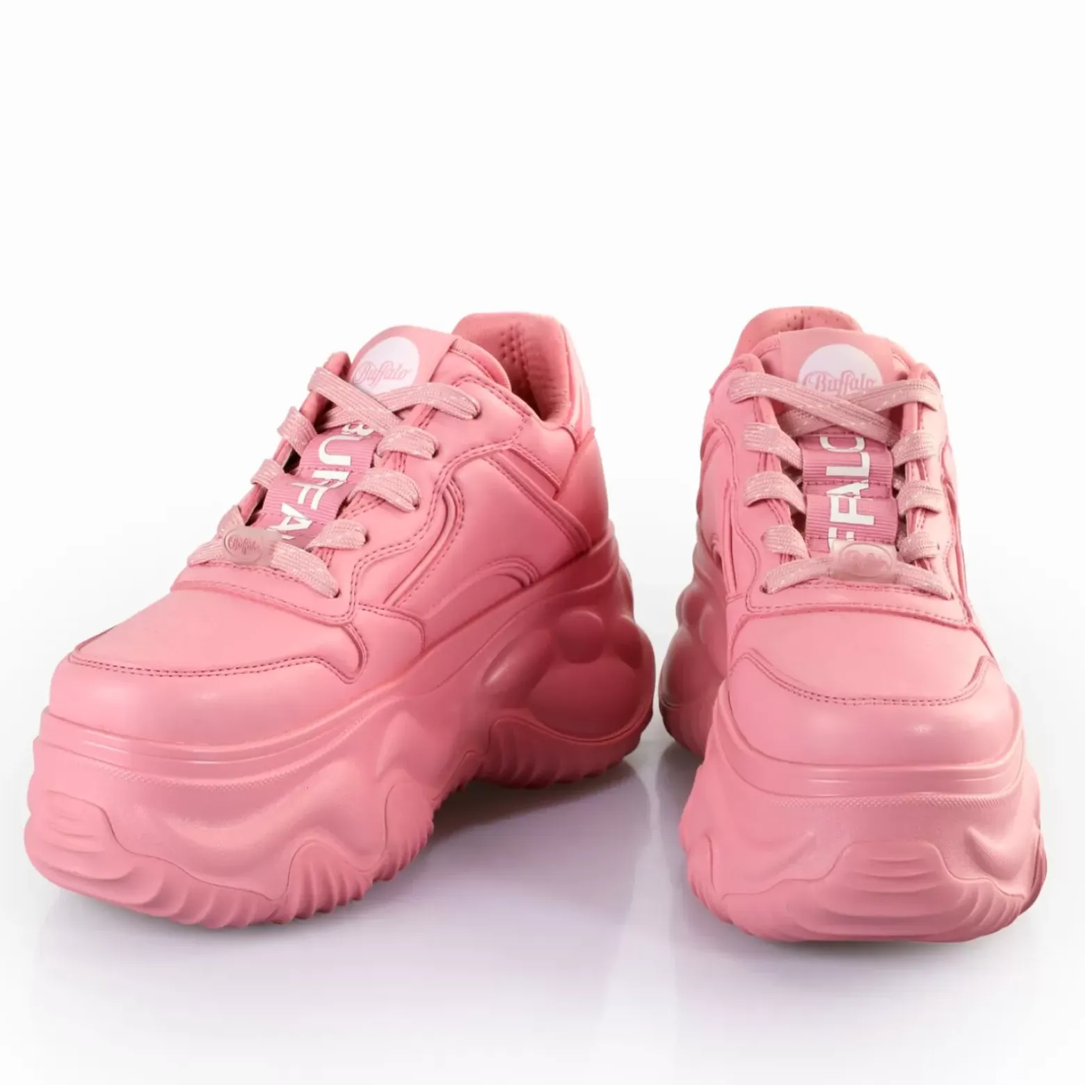 New BUFFALO Blader One Baskets Basses Veganes Rose Vif