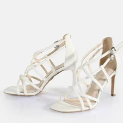 Online BUFFALO Blair Cage Sandales A Talon Veganes Blanc