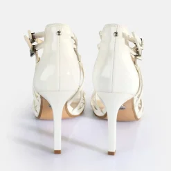 Online BUFFALO Blair Cage Sandales A Talon Veganes Blanc