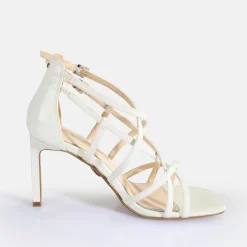 Online BUFFALO Blair Cage Sandales A Talon Veganes Blanc