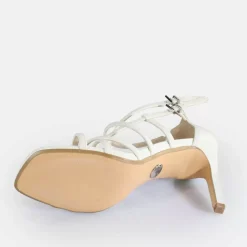 Online BUFFALO Blair Cage Sandales A Talon Veganes Blanc