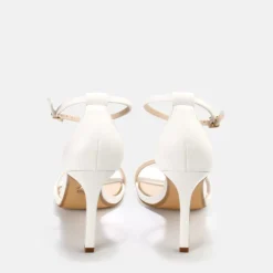 Clearance BUFFALO Blair Chic Sandales Lanieres Veganes Blanc
