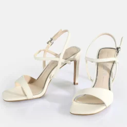 Discount BUFFALO Blair Finess Sandales A Talon Veganes Blanc