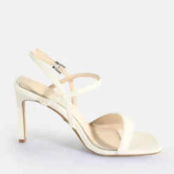 Discount BUFFALO Blair Finess Sandales A Talon Veganes Blanc