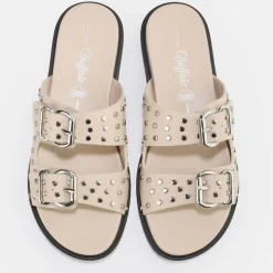 Discount BUFFALO Blake Belle Sandales Veganes Creme