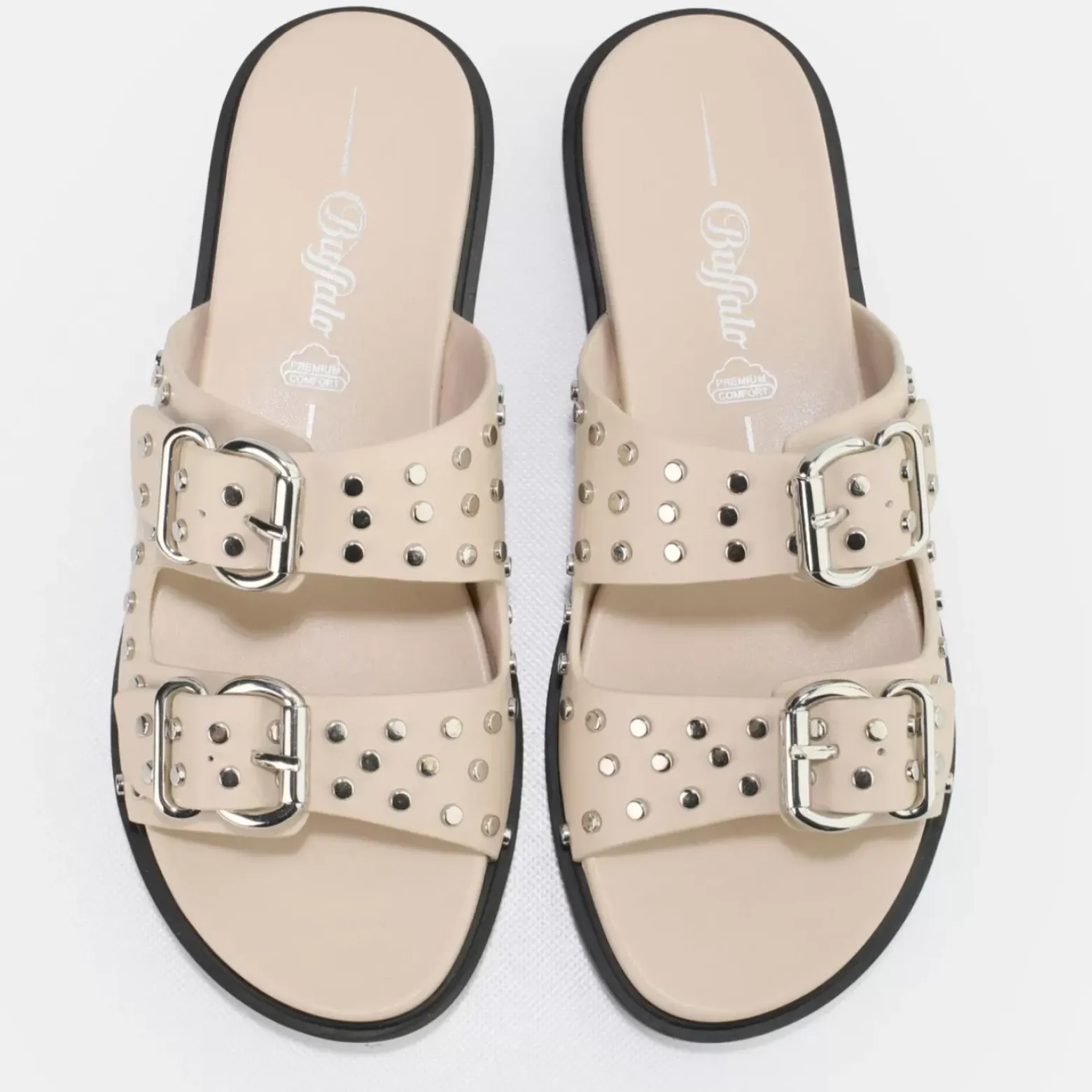 Discount BUFFALO Blake Belle Sandales Veganes Creme