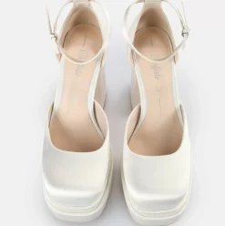 Discount BUFFALO Bonny Dorsay Sandales A Talon Ivoire Blanc