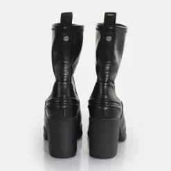 Clearance BUFFALO Bottines Oslo Sock Vegan Noir