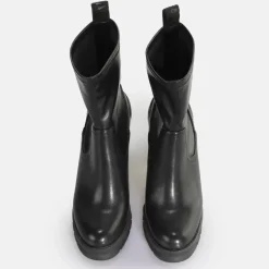 Clearance BUFFALO Bottines Oslo Sock Vegan Noir