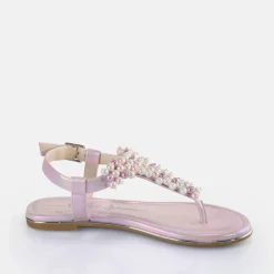 Best BUFFALO Capri Pearl Sandales Veganese Lavande Metallise Argent