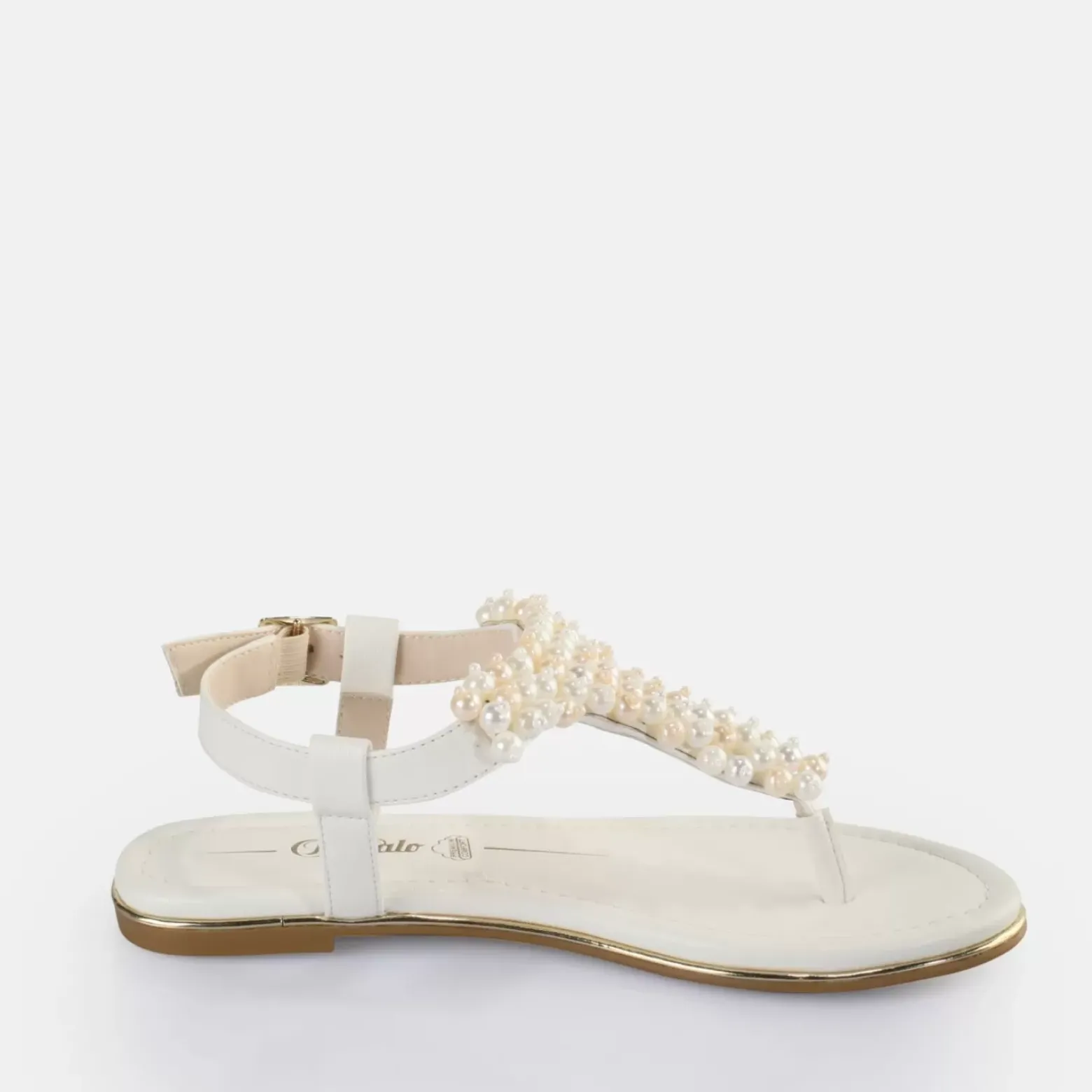 Cheap BUFFALO Capri Pearl Sandales Veganes Creme