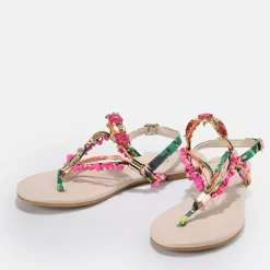 Discount BUFFALO Capri Vacay Sandales Veganes Fuschia Fuchsia