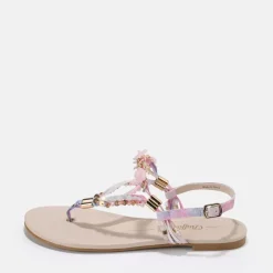 Best Sale BUFFALO Capri Vacay Sandales Veganes Rose Pastel Cream/Pastel Rose