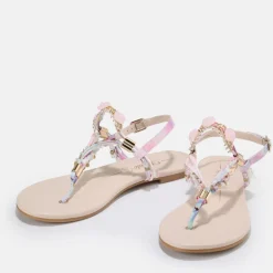 Best Sale BUFFALO Capri Vacay Sandales Veganes Rose Pastel Cream/Pastel Rose