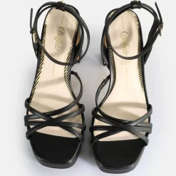 Online BUFFALO Cherry Cage Sandales A Talon Veganes Noir