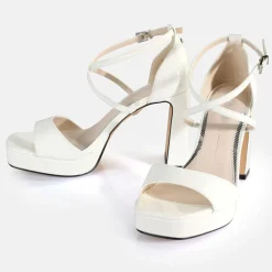 Store BUFFALO Cherry Neat Sandales A Talon Veganes Blanc