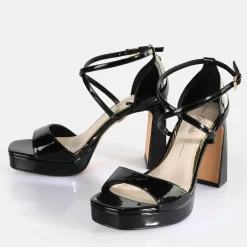 Shop BUFFALO Cherry Neat Sandales A Talon Veganes Noir