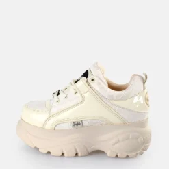 Clearance BUFFALO Classic Baskets Basses Dentellehe Blanc