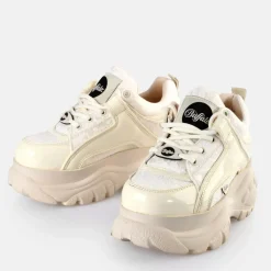 Clearance BUFFALO Classic Baskets Basses Dentellehe Blanc