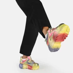 Hot BUFFALO Classic Baskets Basses Multi Metallic Argent