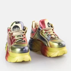 Hot BUFFALO Classic Baskets Basses Multi Metallic Argent