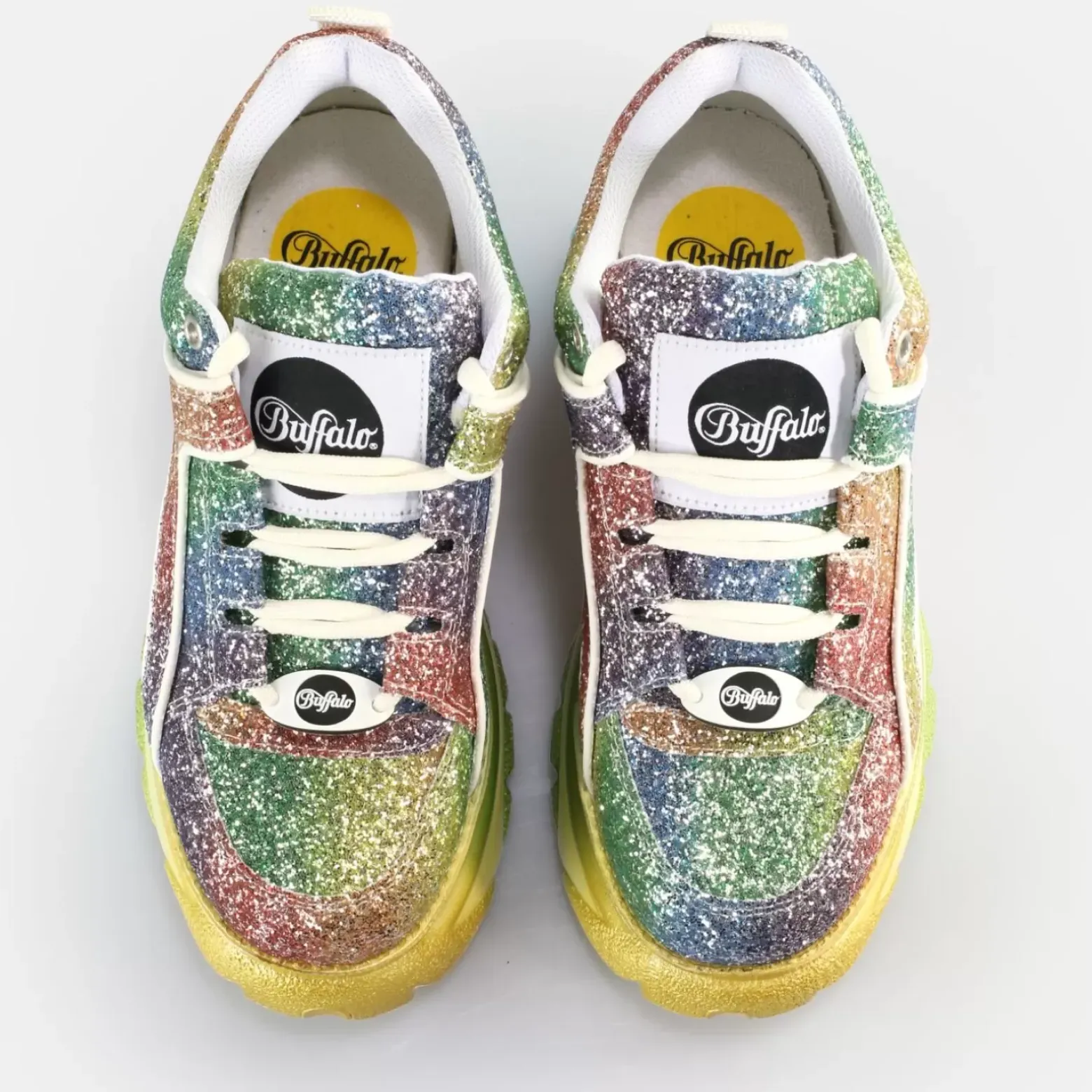 Fashion BUFFALO Classic Baskets Basses Rainbow Multicolore