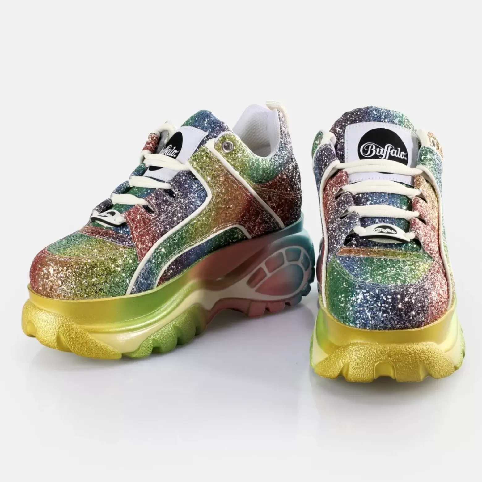 Fashion BUFFALO Classic Baskets Basses Rainbow Multicolore