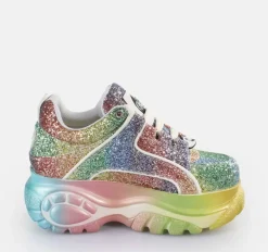 Fashion BUFFALO Classic Baskets Basses Rainbow Multicolore