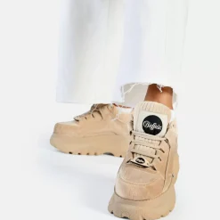 Cheap BUFFALO Classic Baskets Basses Vegan Beige