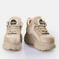 Cheap BUFFALO Classic Baskets Basses Vegan Beige