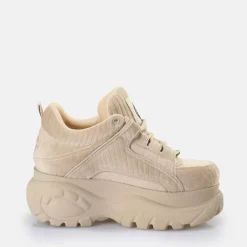 Cheap BUFFALO Classic Baskets Basses Vegan Beige