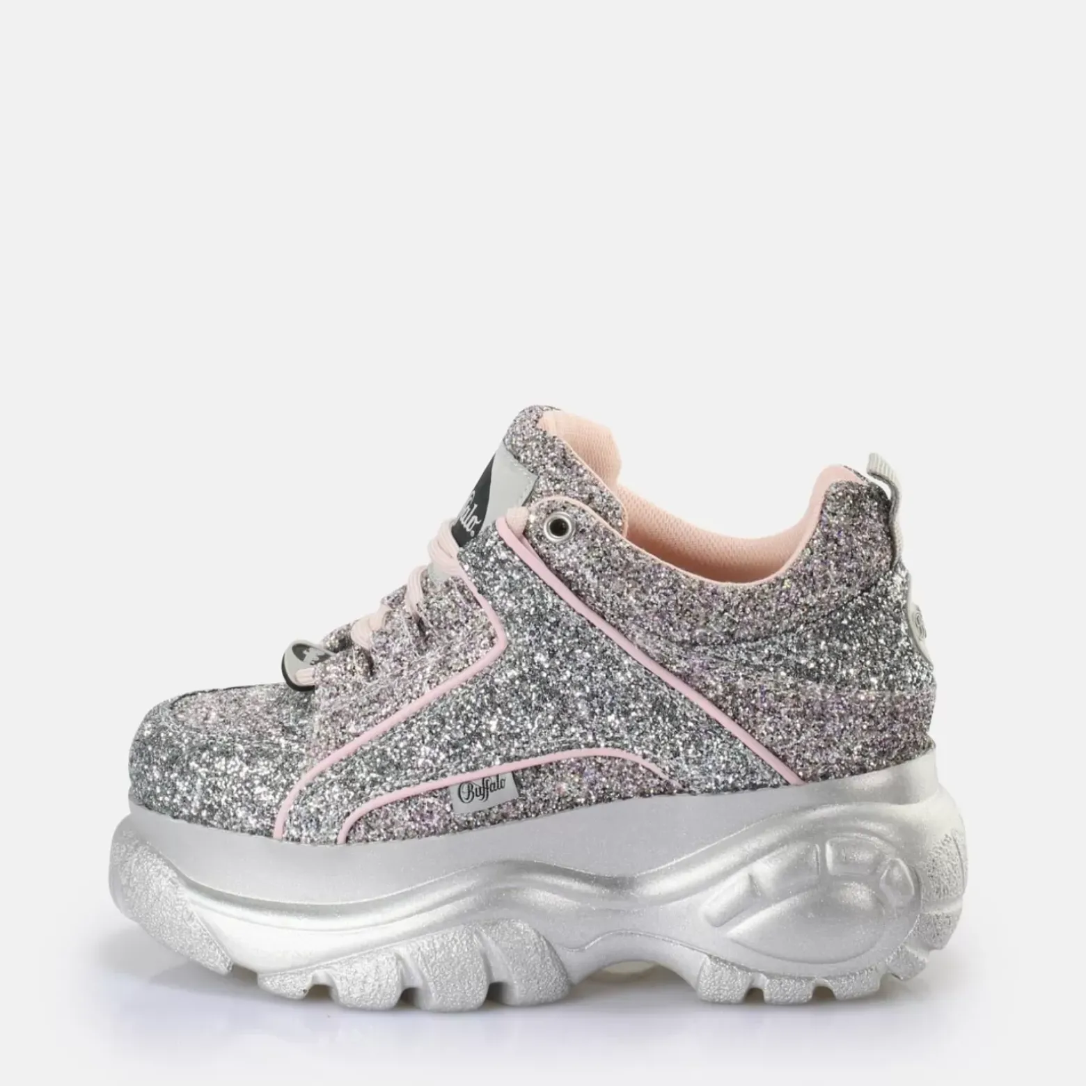 Best BUFFALO Classic Baskets Basses Vegan Rainbow Pink Rose Vif