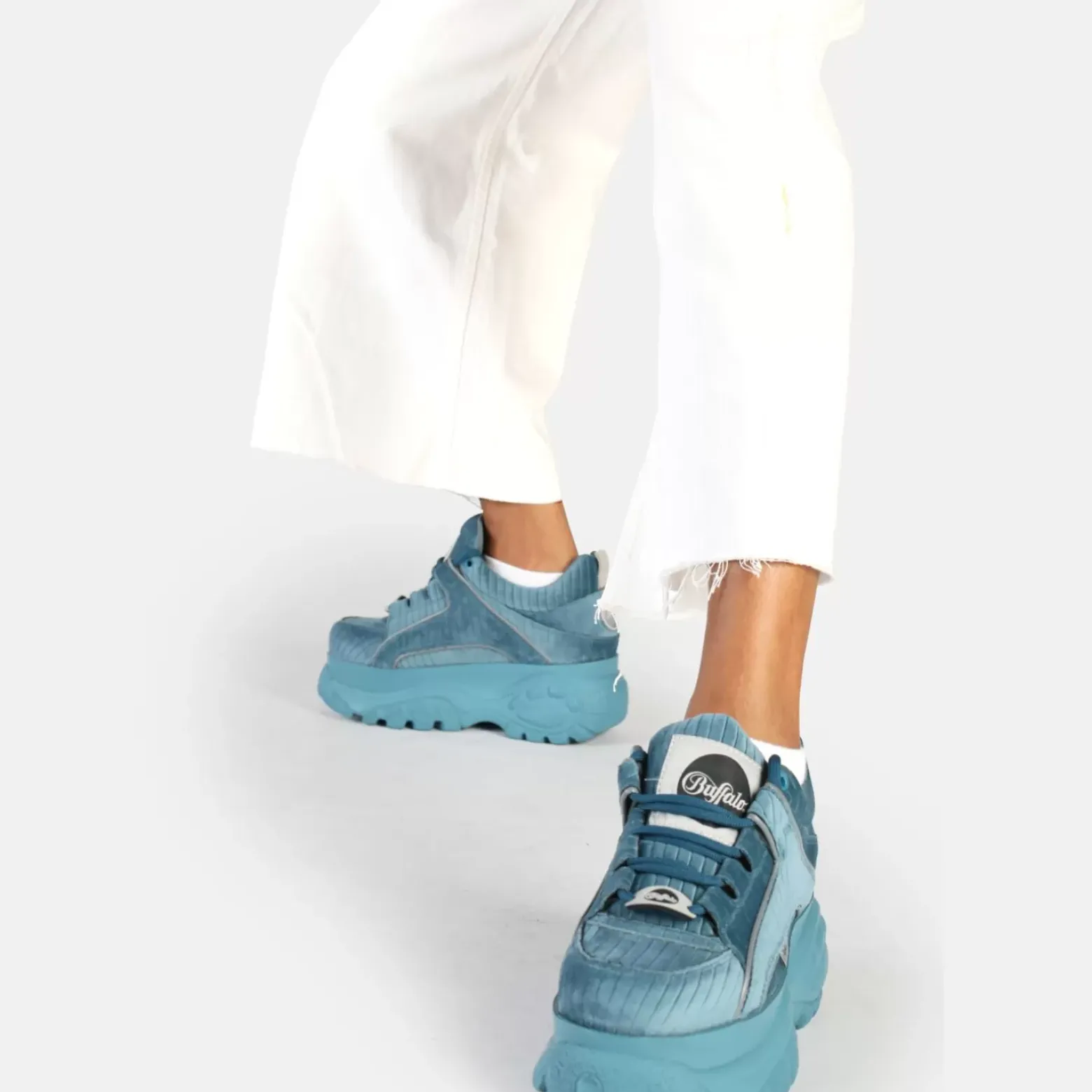 Online BUFFALO Classic Baskets Basses Vegan Petrole Bleu Petrole