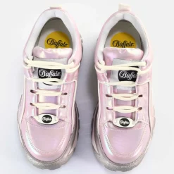 Cheap BUFFALO Classic Baskets Basses Veganes Pink Metallic Rose Vif