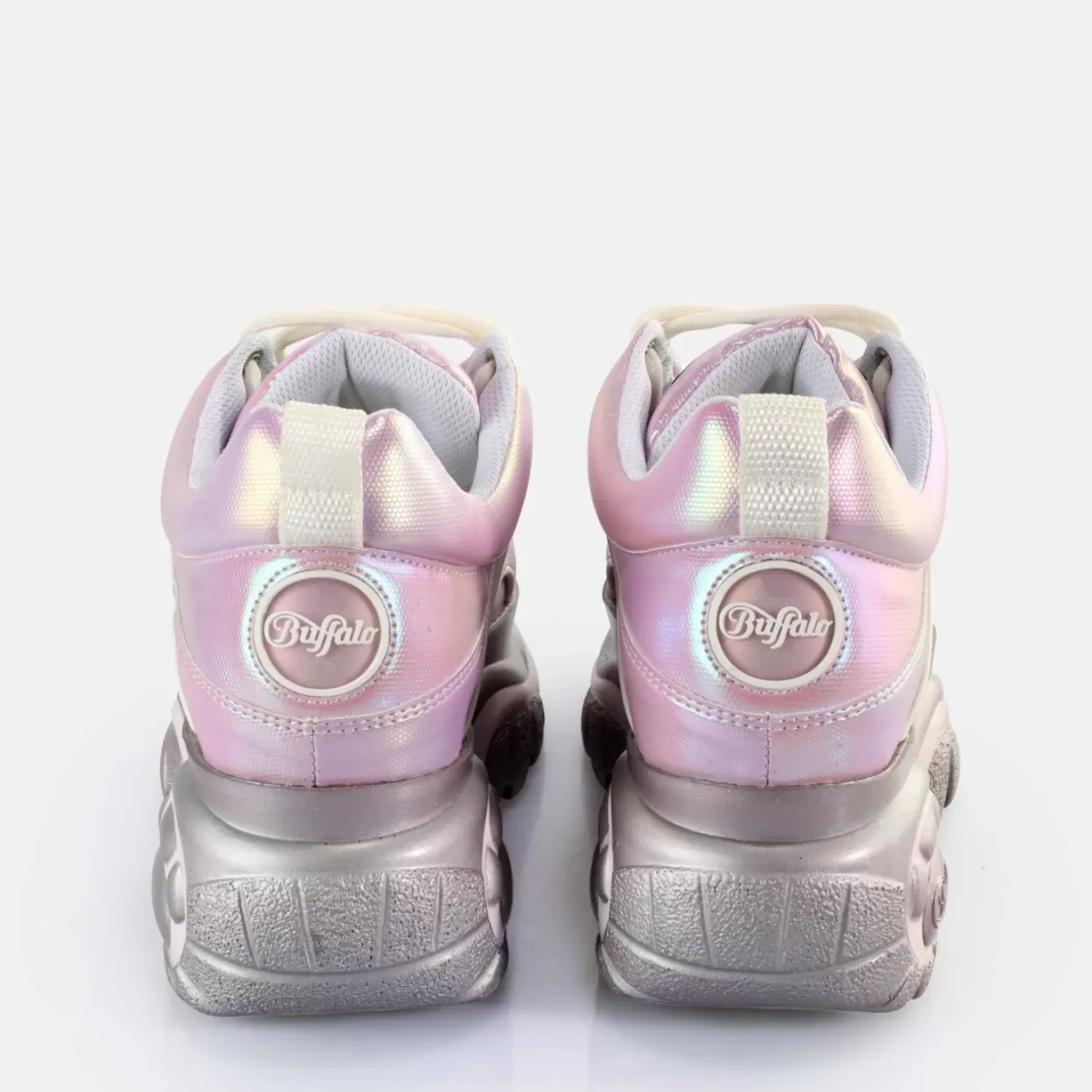 Cheap BUFFALO Classic Baskets Basses Veganes Pink Metallic Rose Vif