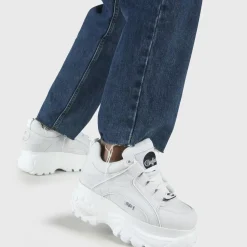 Hot BUFFALO Classic Baskets Cuir Nubuck Veau Blanc Blanc Casse