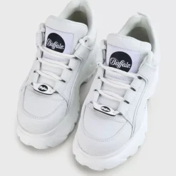 Hot BUFFALO Classic Baskets Cuir Nubuck Veau Blanc Blanc Casse