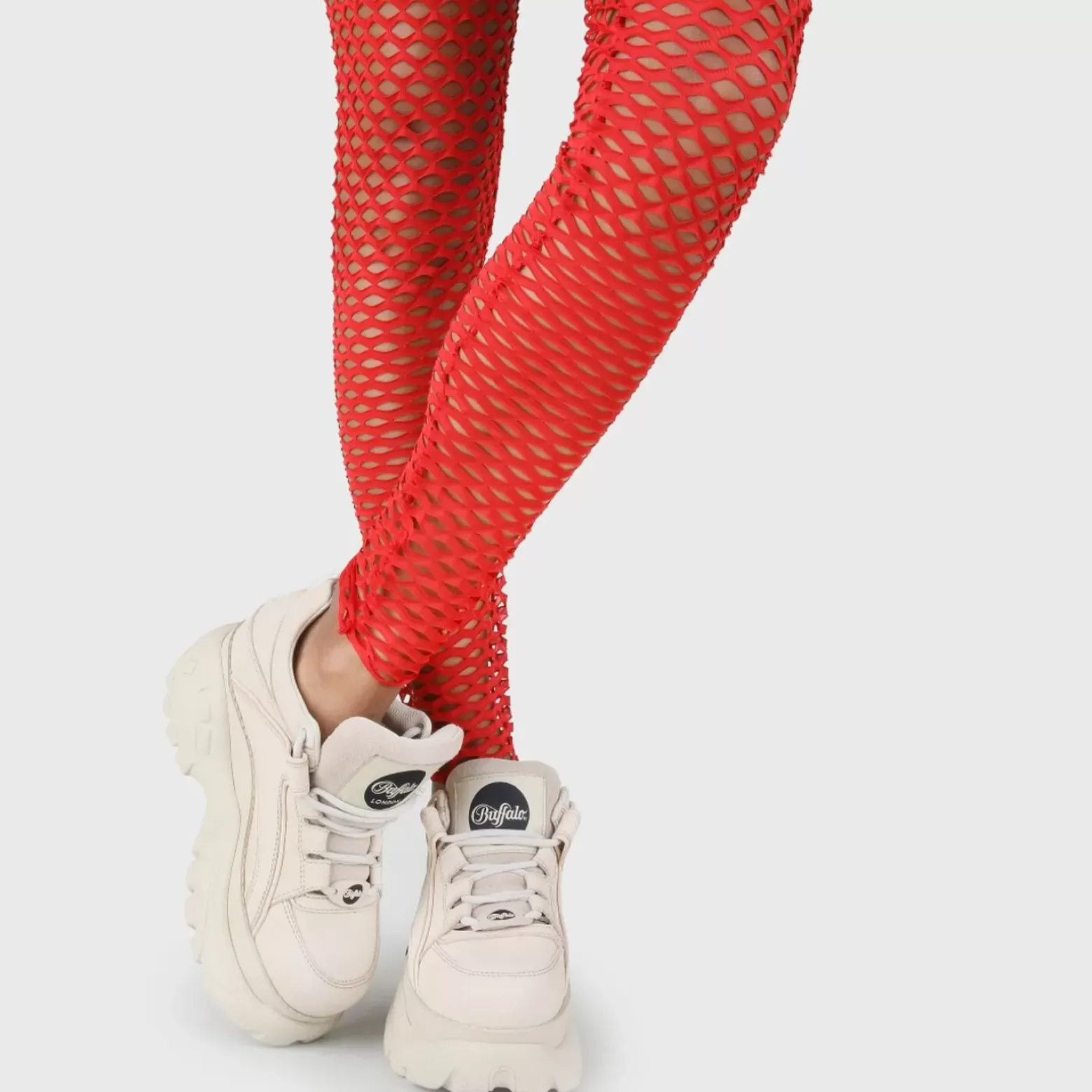 Store BUFFALO Classic Baskets Low Cuir Nubuck Creme