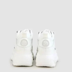 Cheap BUFFALO Classic Baskets Low Cuir Vernis Blanc