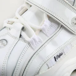 Best BUFFALO Classic High Cuir Verni White Blanc