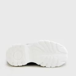 Best BUFFALO Classic High Cuir Verni White Blanc
