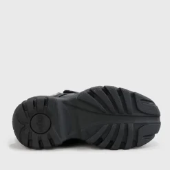 Hot BUFFALO Classic High Men Leather Black Noir