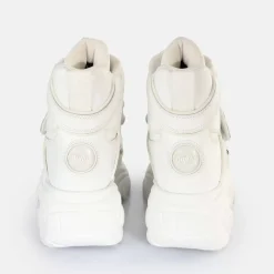 New BUFFALO Classic Sneaker High Cuir Blanc