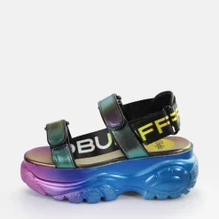 New BUFFALO Classic Ts Snd Sandales A Plateforme Veganes Mermaid Violet