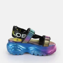 New BUFFALO Classic Ts Snd Sandales A Plateforme Veganes Mermaid Violet