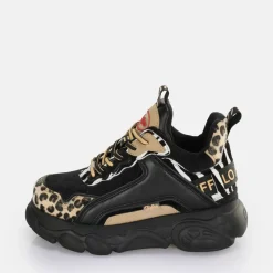 Hot BUFFALO Cld Chai Baskets Basses Vegan Melange Animal Schwarz/Animal