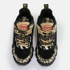 Hot BUFFALO Cld Chai Baskets Basses Vegan Melange Animal Schwarz/Animal