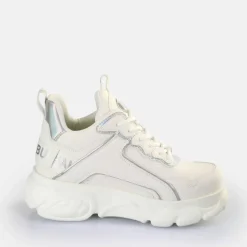 Outlet BUFFALO Cld Chai Baskets Basses Veganes Blanc Casse/Argente Blanc/Argent