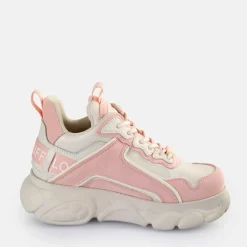 Shop BUFFALO Cld Chai Baskets Basses Veganes/Rose Vif Blanc Casse