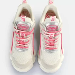 Store BUFFALO Cld Chai Baskets Basses Veganes Gris/ Argente/Rose